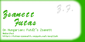 zsanett futas business card